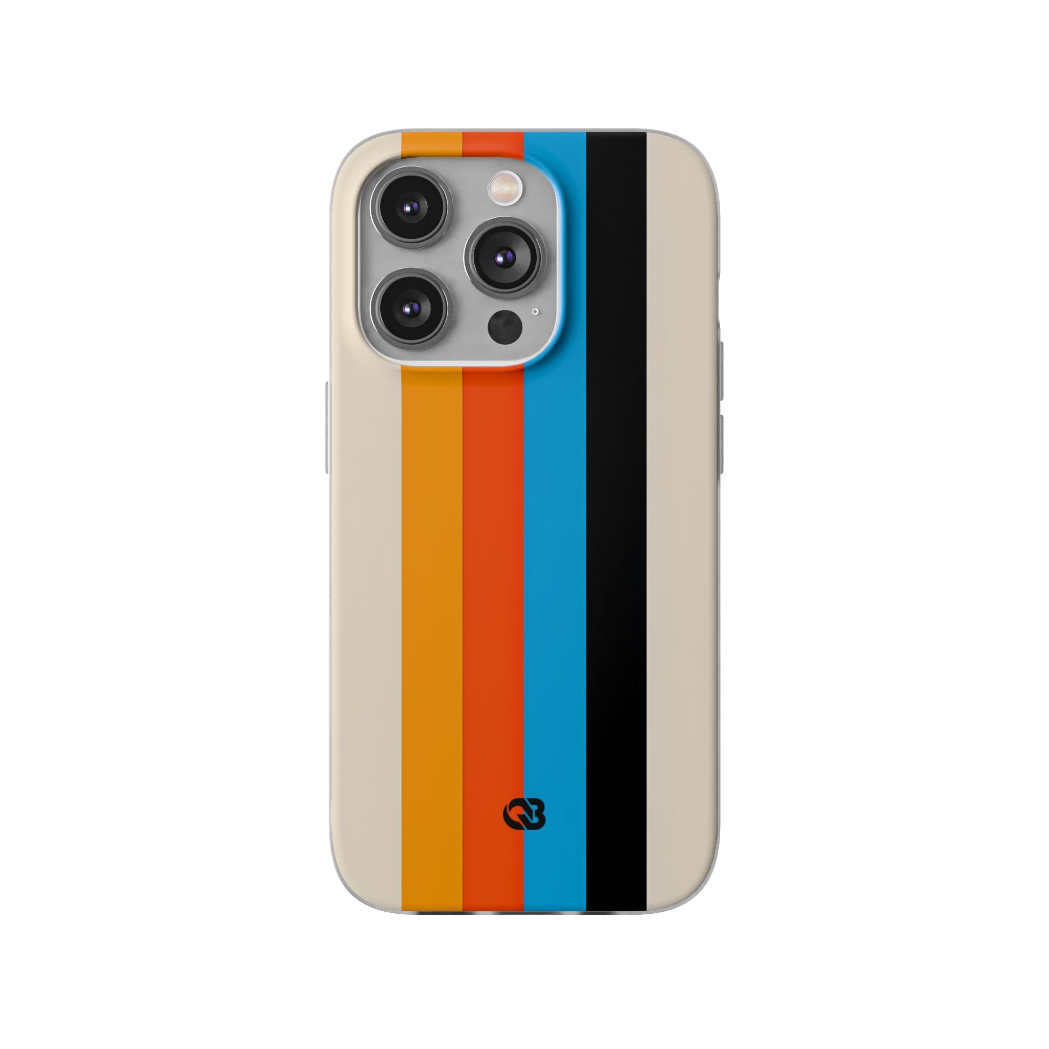 Retro Racing Stripes · Soft Phone Case for iPhone