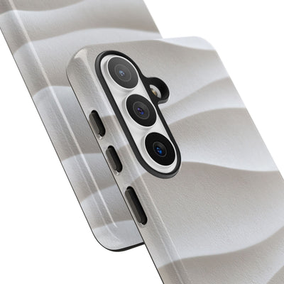 Sculpted Dune Relief · Tough Phone Case for Samsung · White