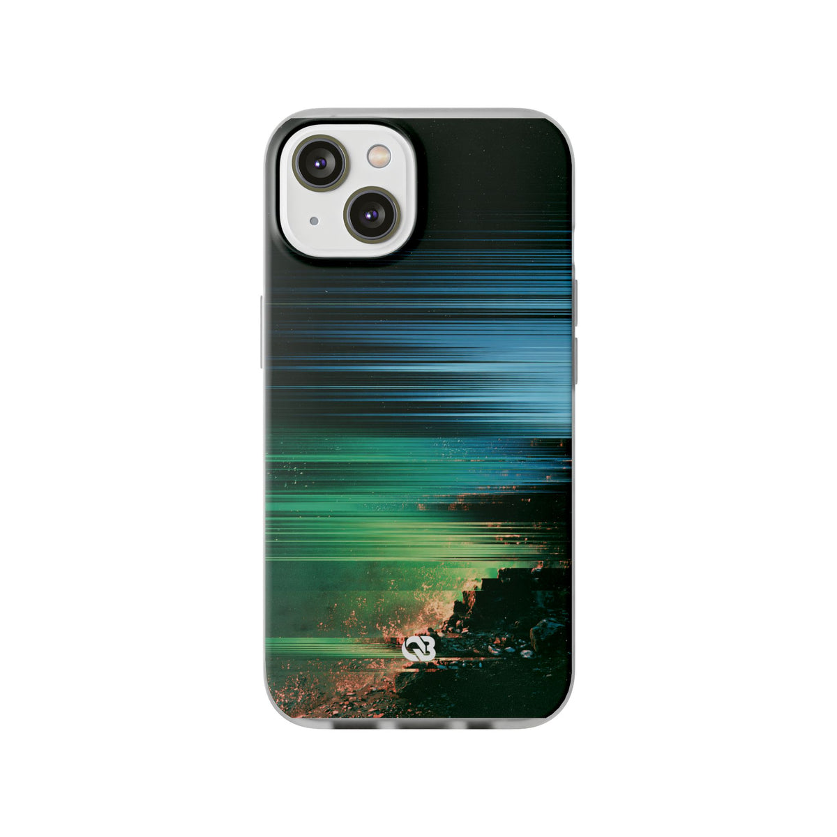 Digital Shoreline Drift · Lite Phone Case for iPhone ·  Teal