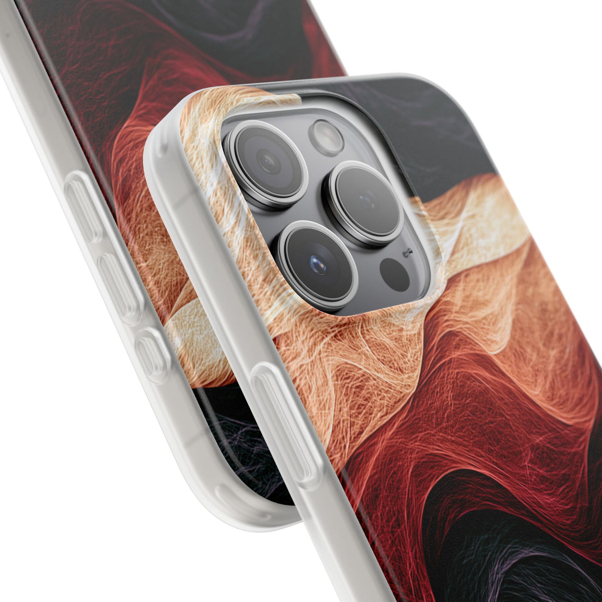 Ember Wave Dispersion · Lite Phone Case for iPhone ·  Red