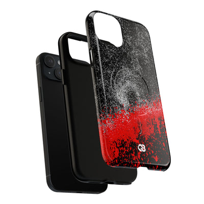 Crimson Noir Drip · Tough 2.0 Magnetic Phone Case for iPhone · Black