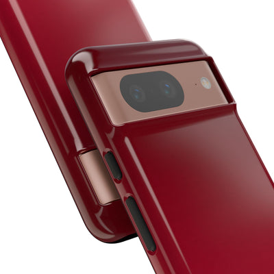 Red Tough Phone Case for Google Pixel - Crimson Velvet Fade