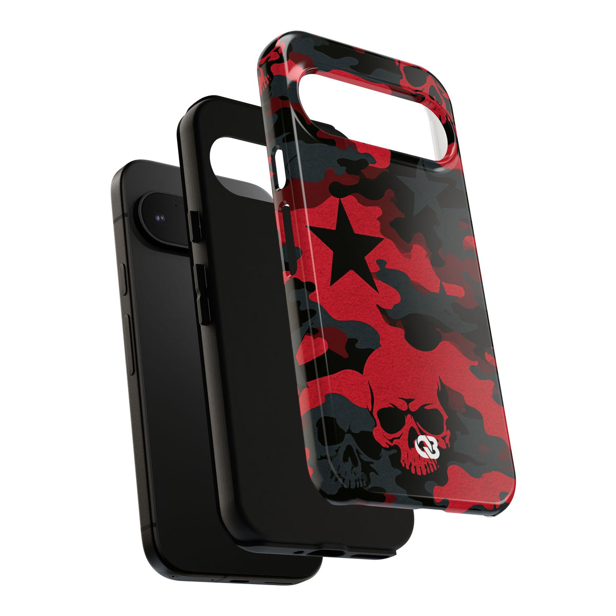 Crimson Skull Camo · Tough Phone Case for Pixel ·  Red