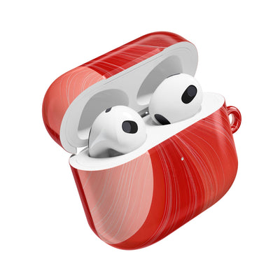 Crimson Dunes · Hard Case for AirPods & AirPods Pro · Red