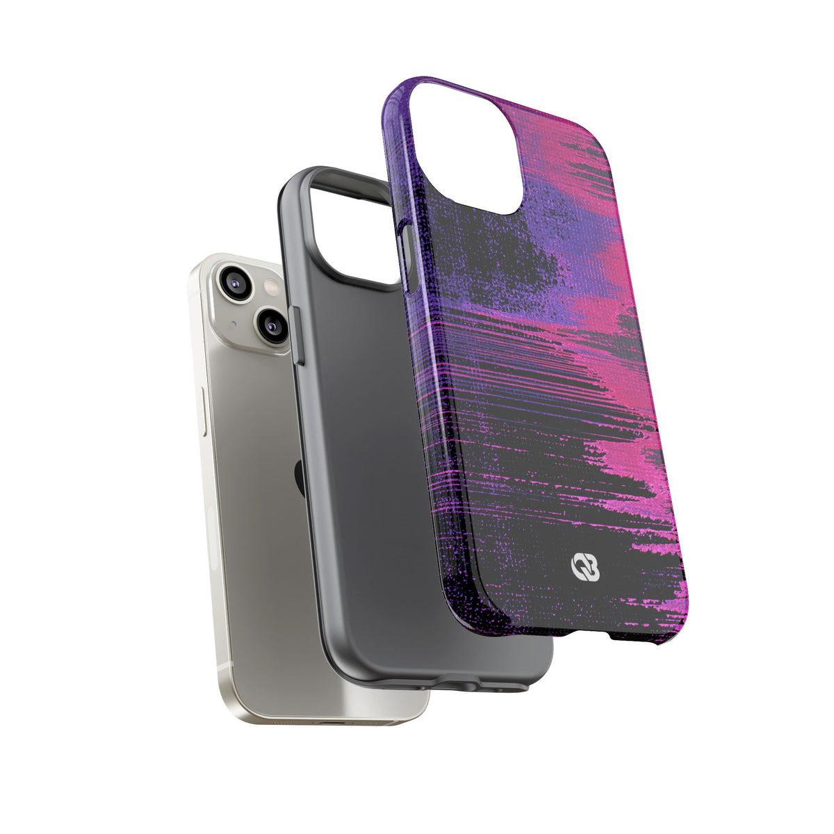 Neon Signal Shift · Tough Phone Case for iPhone · Purple