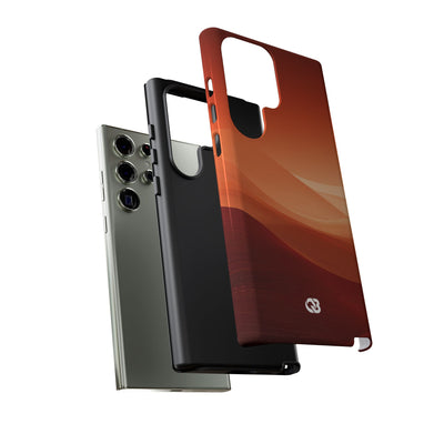 Terracotta Dune Ridges · Tough Phone Case for Samsung · Orange