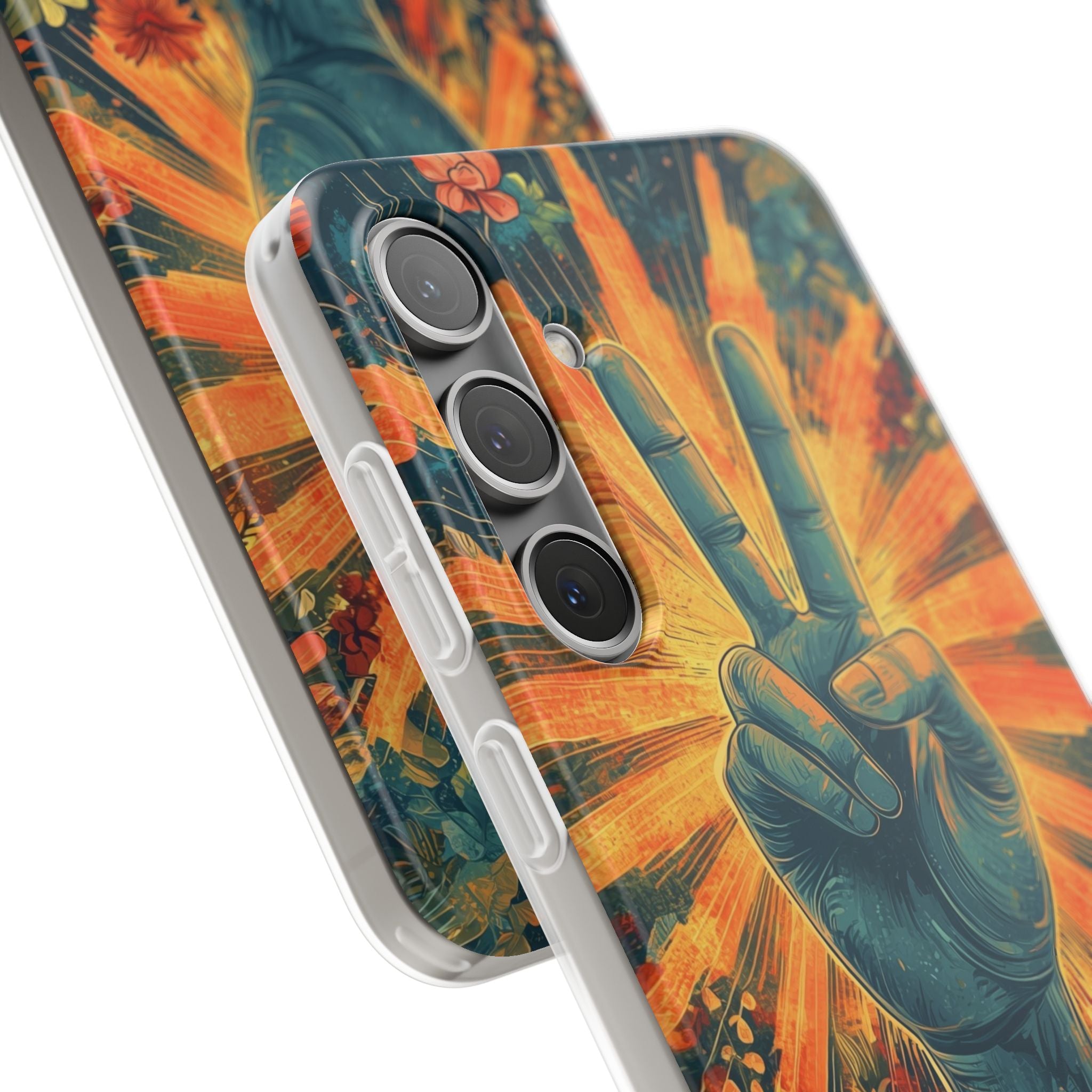 Radiant Peace Bloom · Soft Phone Case for Samsung
