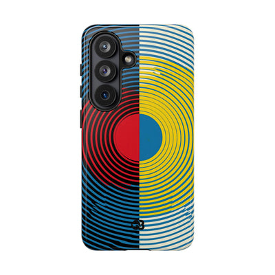 Blue Tough Phone Case for Samsung - Primary Circuit Orbit