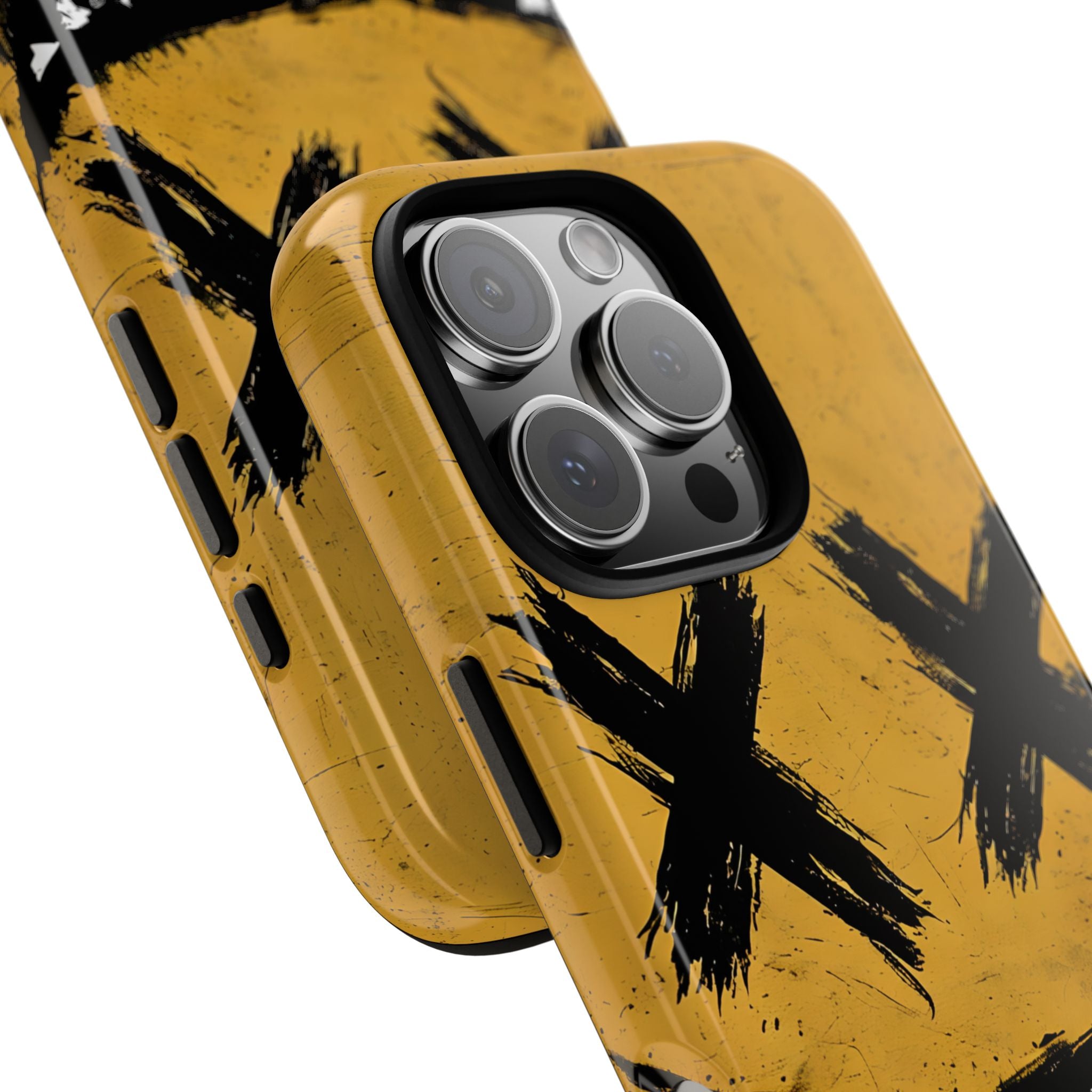 Gritty Ochre Smile · Tough Phone Case for iPhone