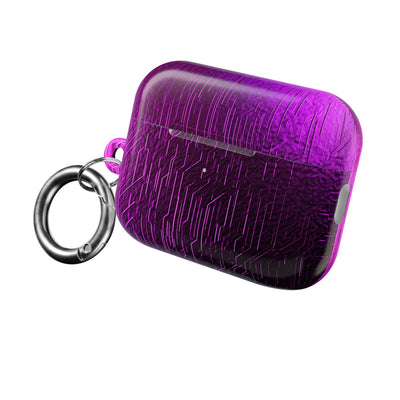 Violet Cyber Circuit · Hard Case for AirPods & AirPods Pro · Purple