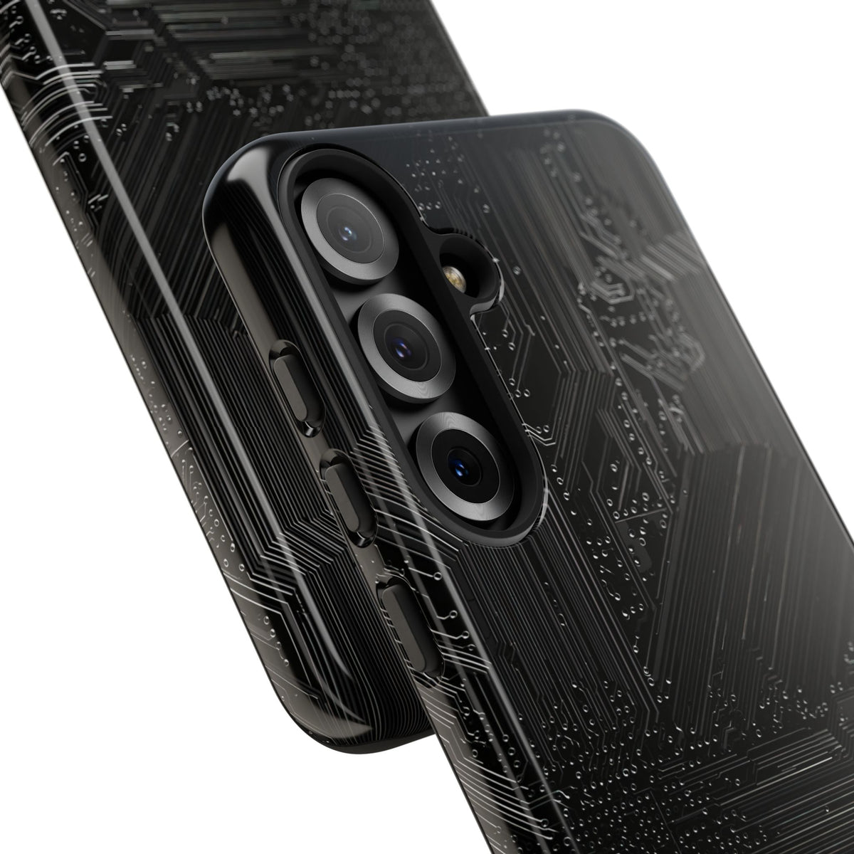 Obsidian Circuitry · Tough Phone Case for Samsung · Black
