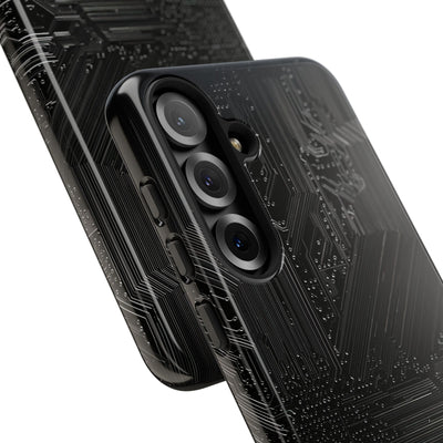 Obsidian Circuitry · Tough Phone Case for Samsung · Black