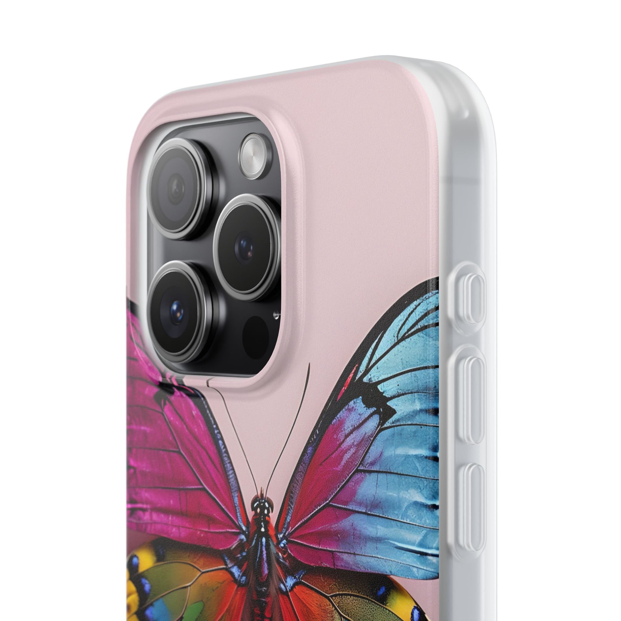 Vivid Butterfly iPhone 15 Pro Case - Soft