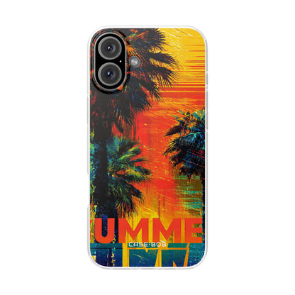 Tropical Sunburst iPhone 16 Plus Case - Soft
