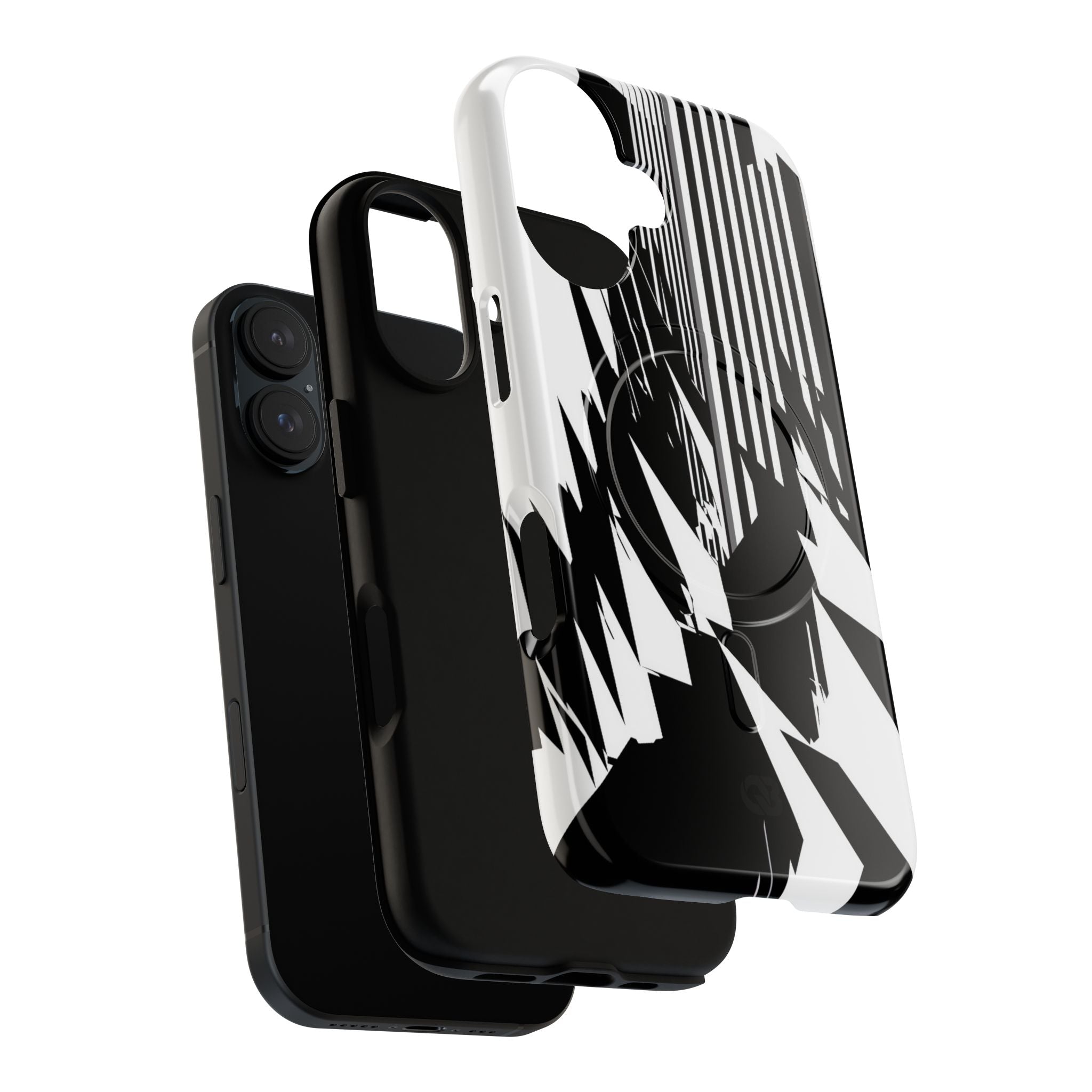 White Tough 2.0 Magsafe Phone Case for iPhone - Shattered Vector Spire