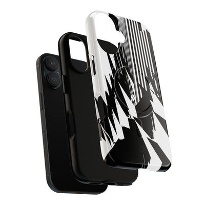White Tough 2.0 Magsafe Phone Case for iPhone - Shattered Vector Spire