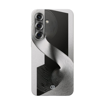 Grey Lite Phone Case for Samsung - Obsidian Moiré Wave