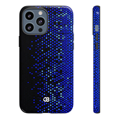 Cobalt Hex Dispersion · Tough Phone Case for iPhone · Blue