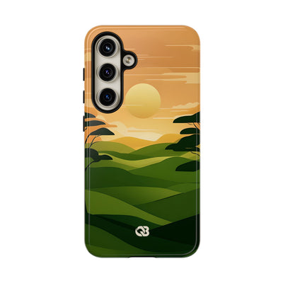 Verdant Horizon Sun · Tough Coque de téléphone pour Samsung
