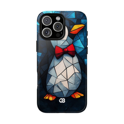 Mosaic Bowtie Penguin · Tough Phone Case for iPhone