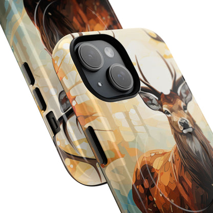 Glowing Stag iPhone 15 Case - Tough+ - CASE•BOB