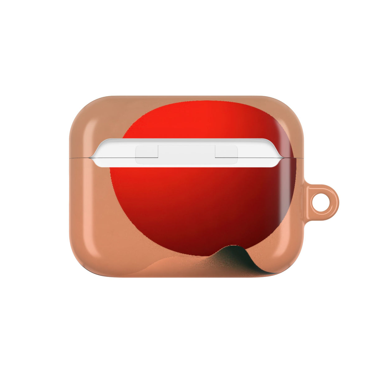 Crimson Sol Ridge · Hard Case for AirPods & AirPods Pro · Red