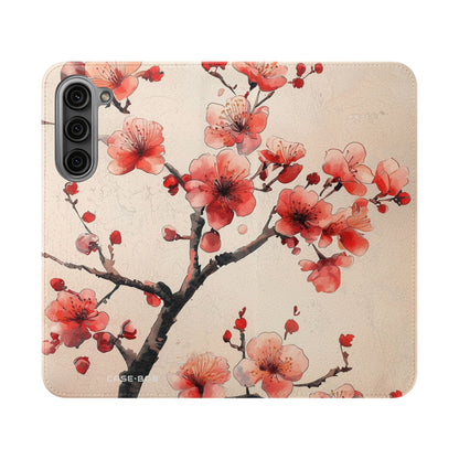 Cherry Blossom Breeze - Samsung S23+ Case - Wallet