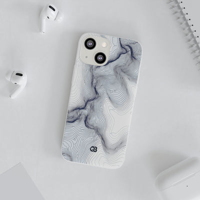 Nordic Ridge Contour · Lite Phone Case for iPhone ·  White