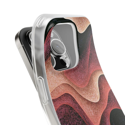 Rose Contour Waves · Lite Phone Case for iPhone ·  Pink