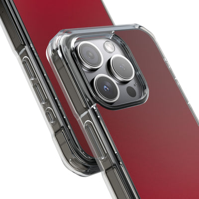 Red Impact MagSafe Phone Case for iPhone - Crimson Velvet Fade