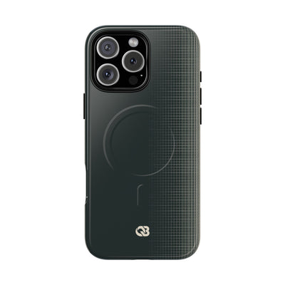 Grey Tough 2.0 Magsafe Phone Case for iPhone - Charcoal Tech Grid