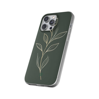 Green Lite Phone Case for iPhone - Deep Moss Willow