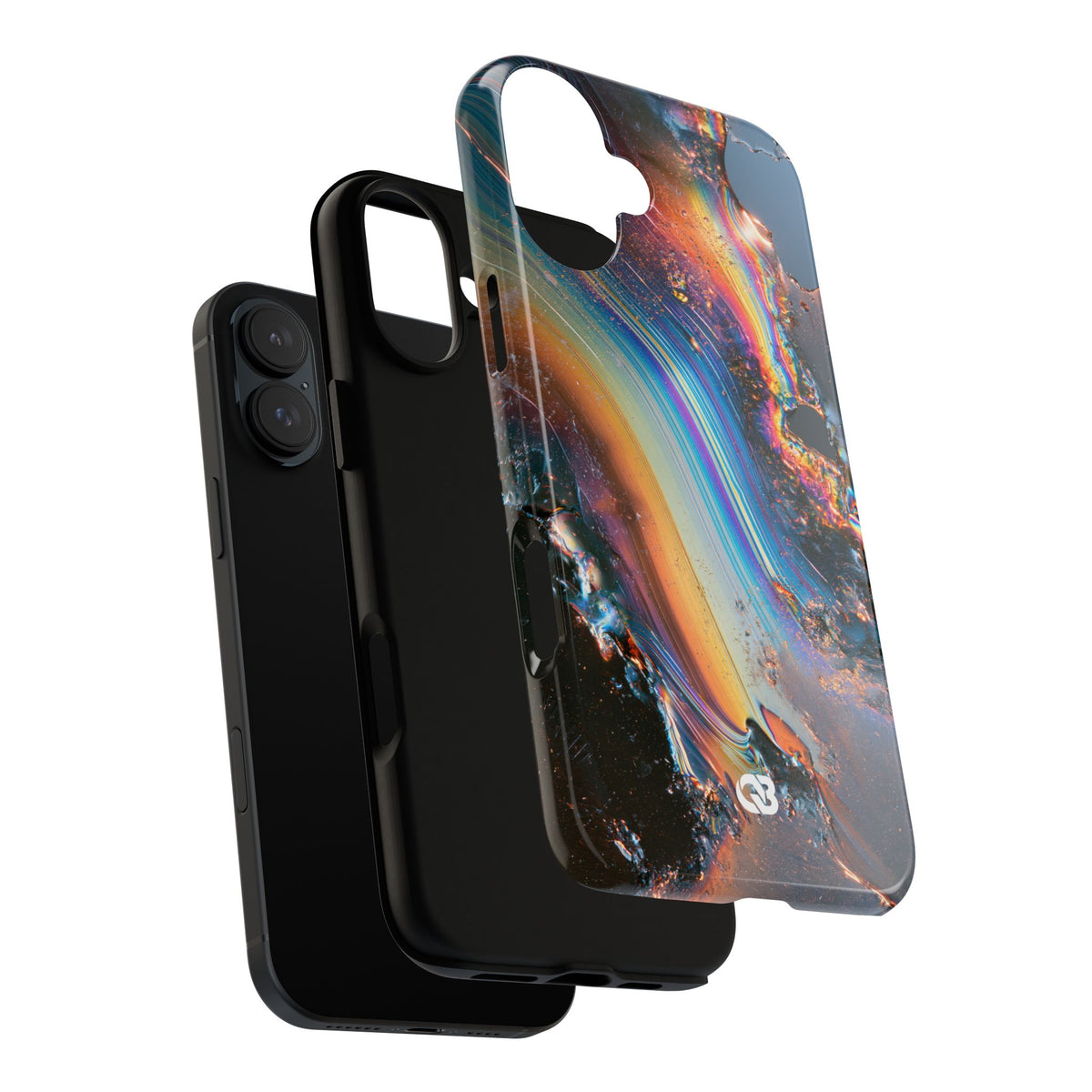 Prismatic Aura Flow · Tough Phone Case for iPhone · Blue