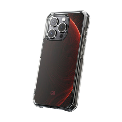 Red Impact MagSafe Phone Case for iPhone - Crimson Flare Flux