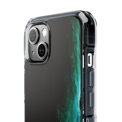 Luminous Plume · Clear Impact Magnetic Phone Case for iPhone · Teal