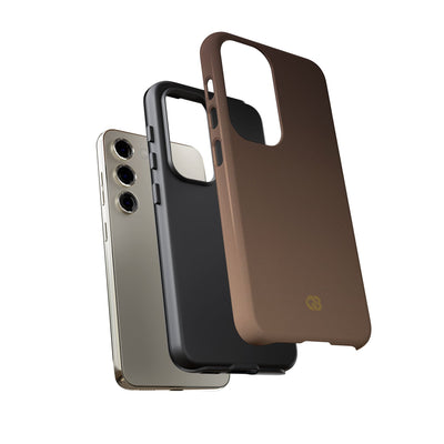 Brown Tough Phone Case for Samsung - Smoked Caramel Fade