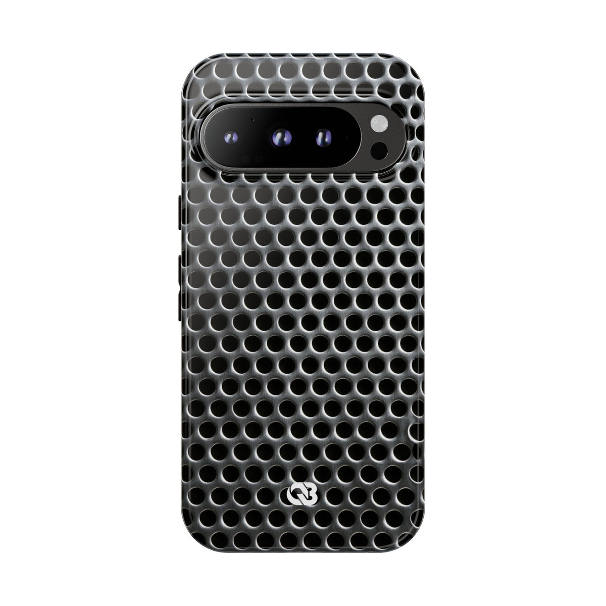 Brushed Perforated Steel · Tough Phone Case for Pixel ·  Silver