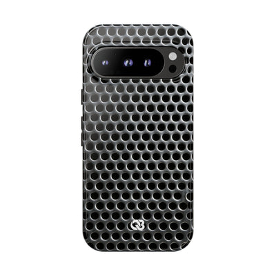 Brushed Perforated Steel · Tough Phone Case for Pixel ·  Silver