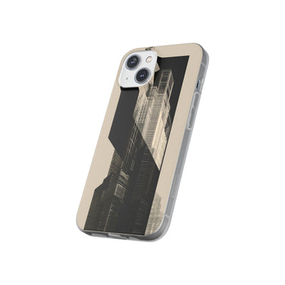 Beige Lite Phone Case for iPhone - Monolith Urban Grid