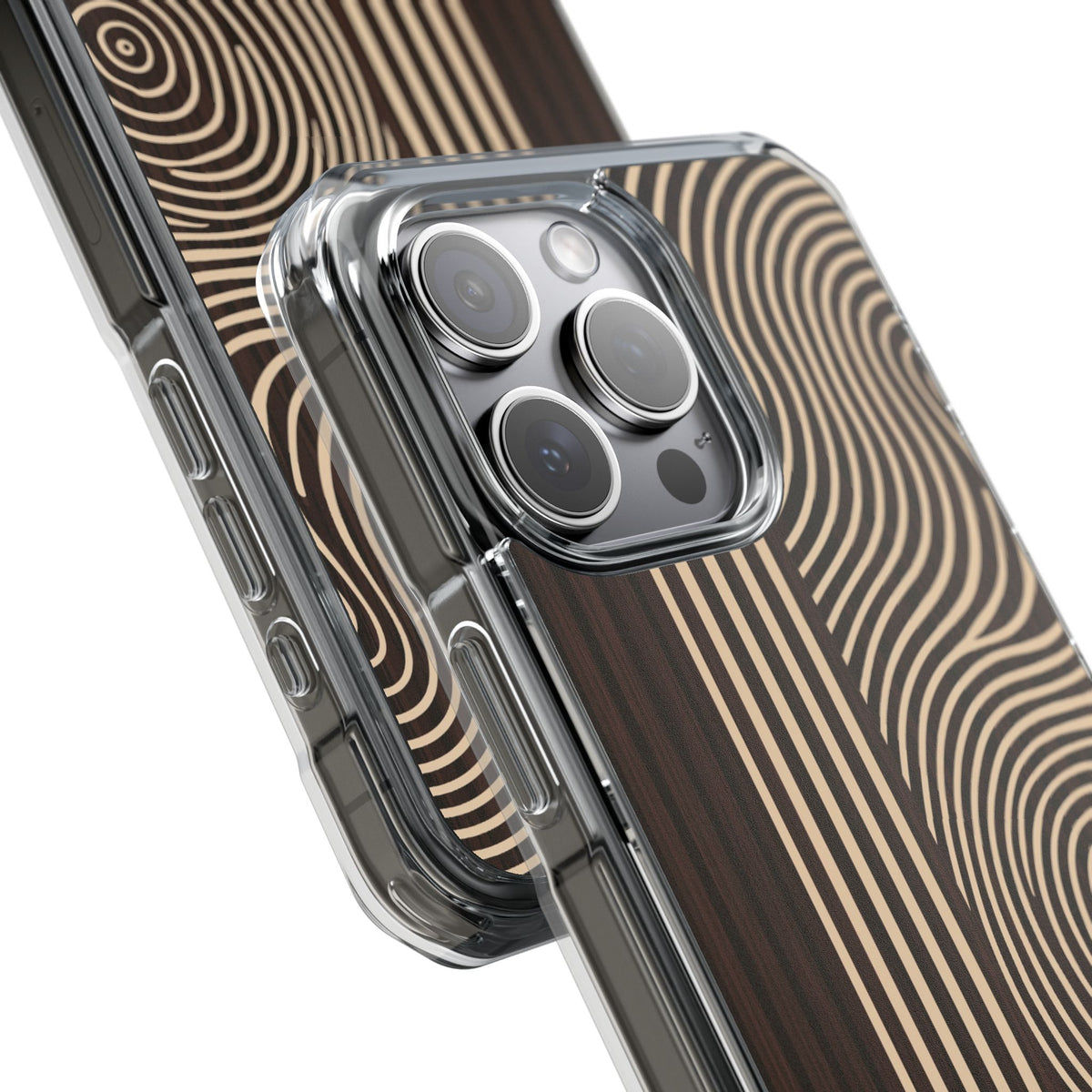 Timber Horizon · Clear Impact Magnetic Phone Case for iPhone ·  Brown