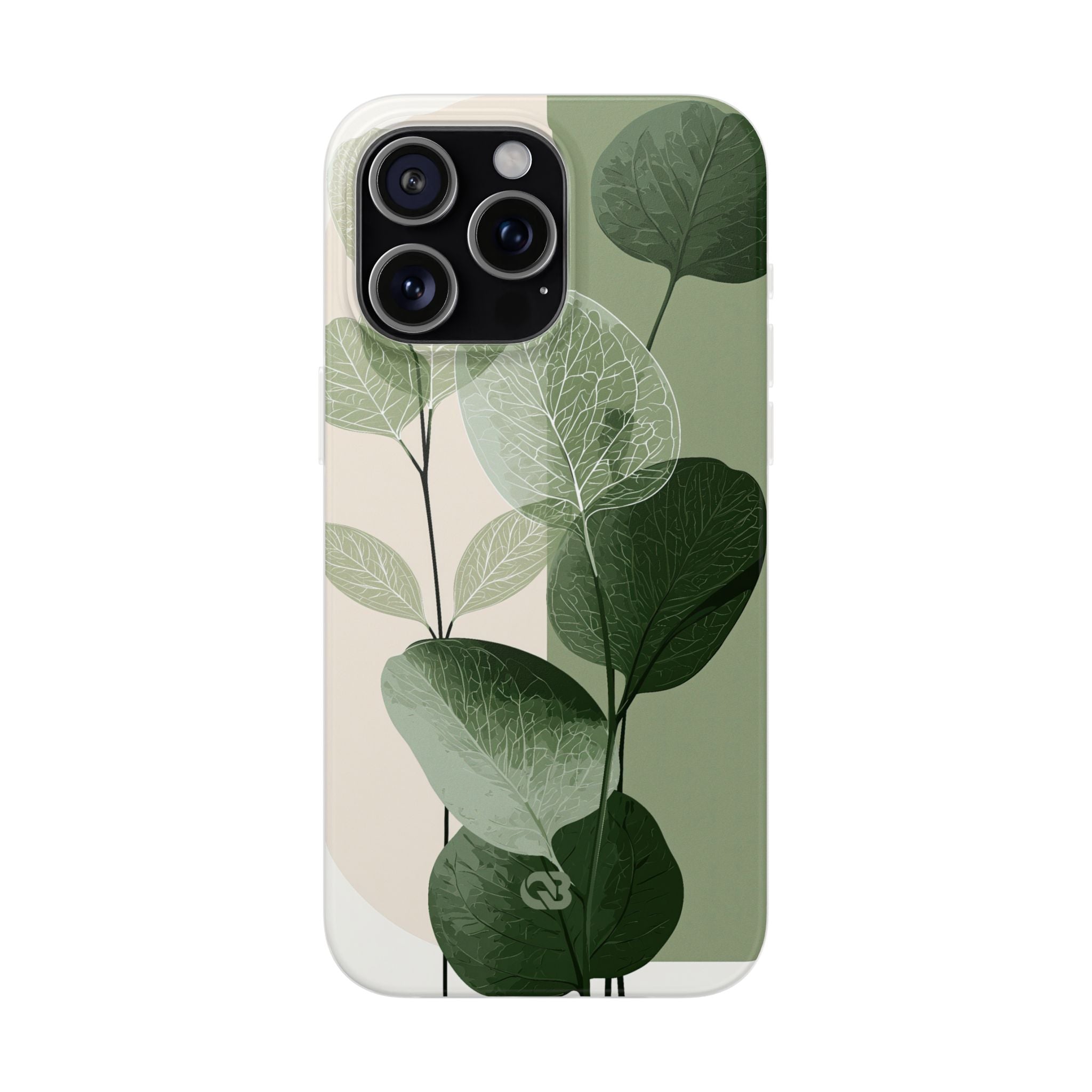 Green Lite Phone Case for iPhone - Sage Leaf Skeletals