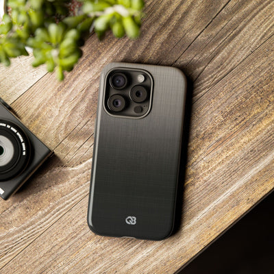 Grey Tough Phone Case for iPhone - Faded Sand Mesh