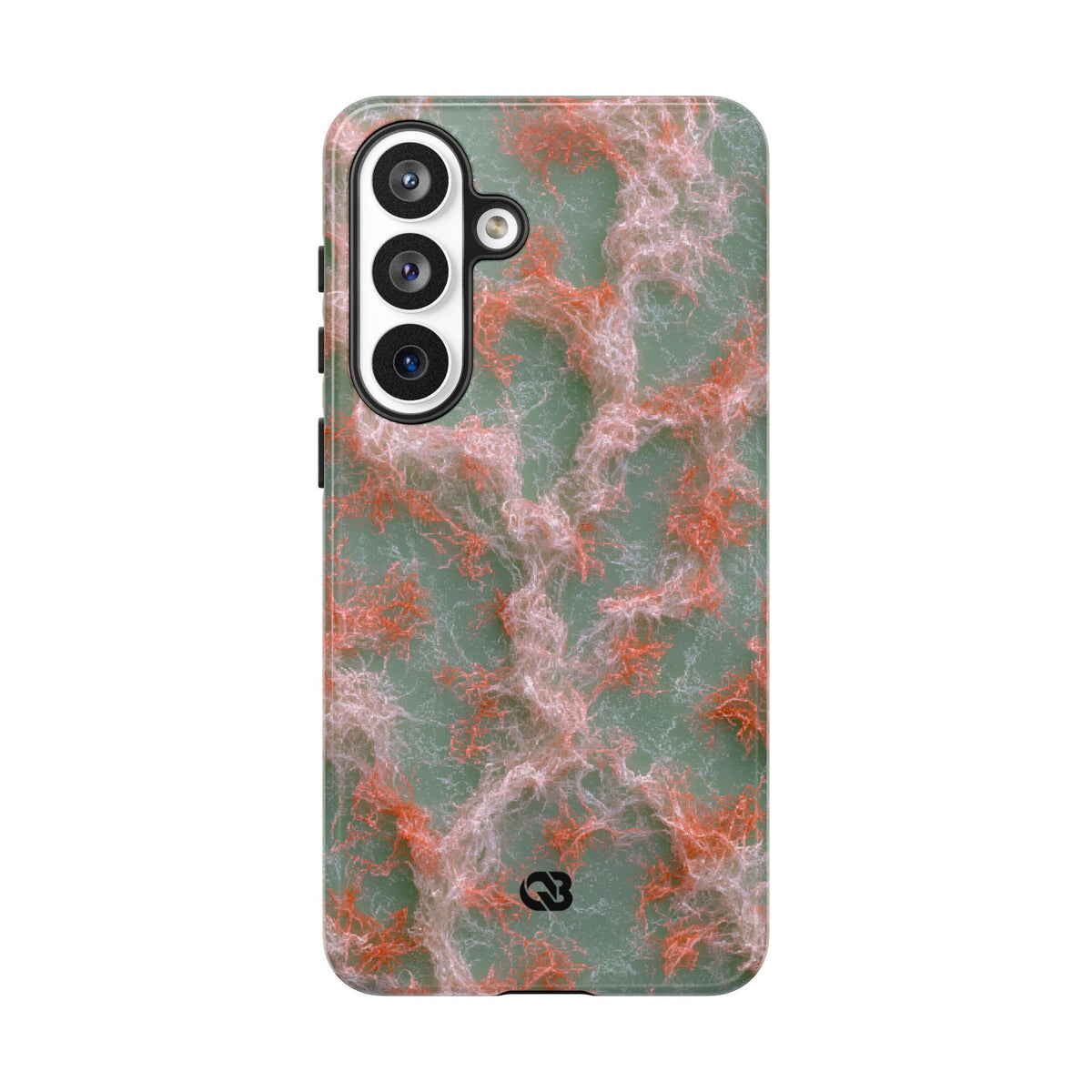Coral Pixel Matrix · Tough Phone Case for Samsung · Green