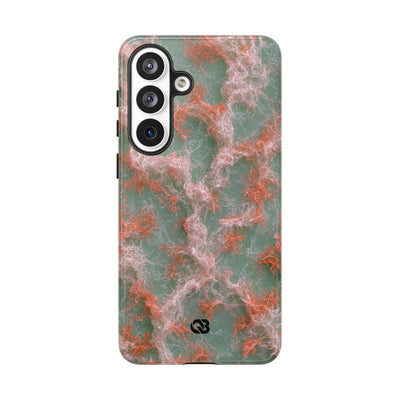Coral Pixel Matrix · Tough Phone Case for Samsung · Green