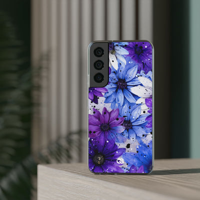 Ink Splatter Blooms · Soft Phone Case for Samsung