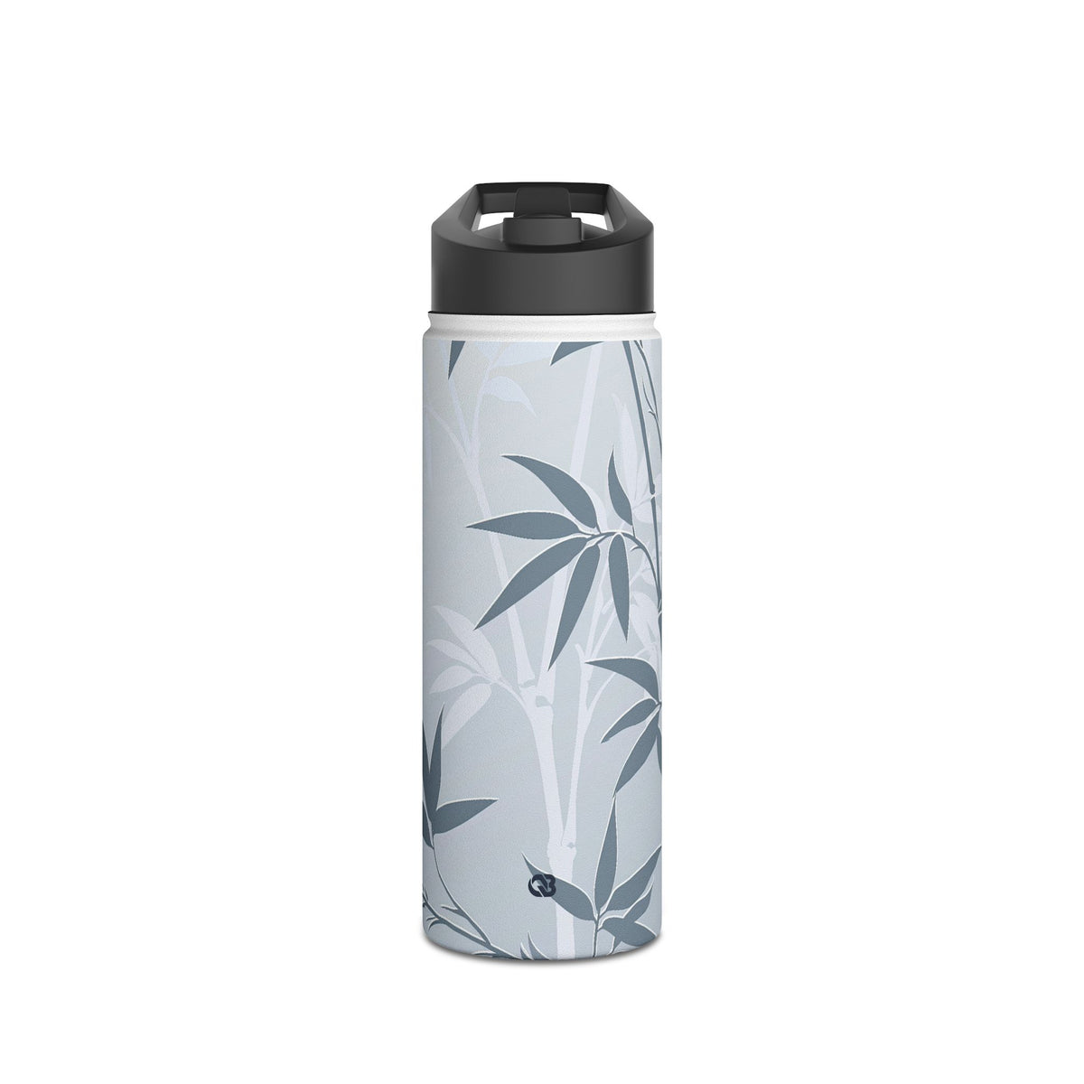 Misty Bamboo Grove · Insulated Water Bottle · Blue