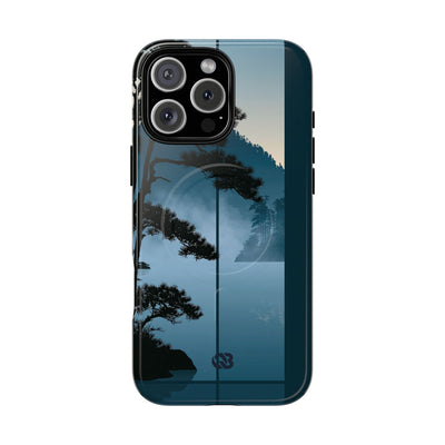 Blue Tough 2.0 Magsafe Phone Case for iPhone - Kyoto Mist Pine