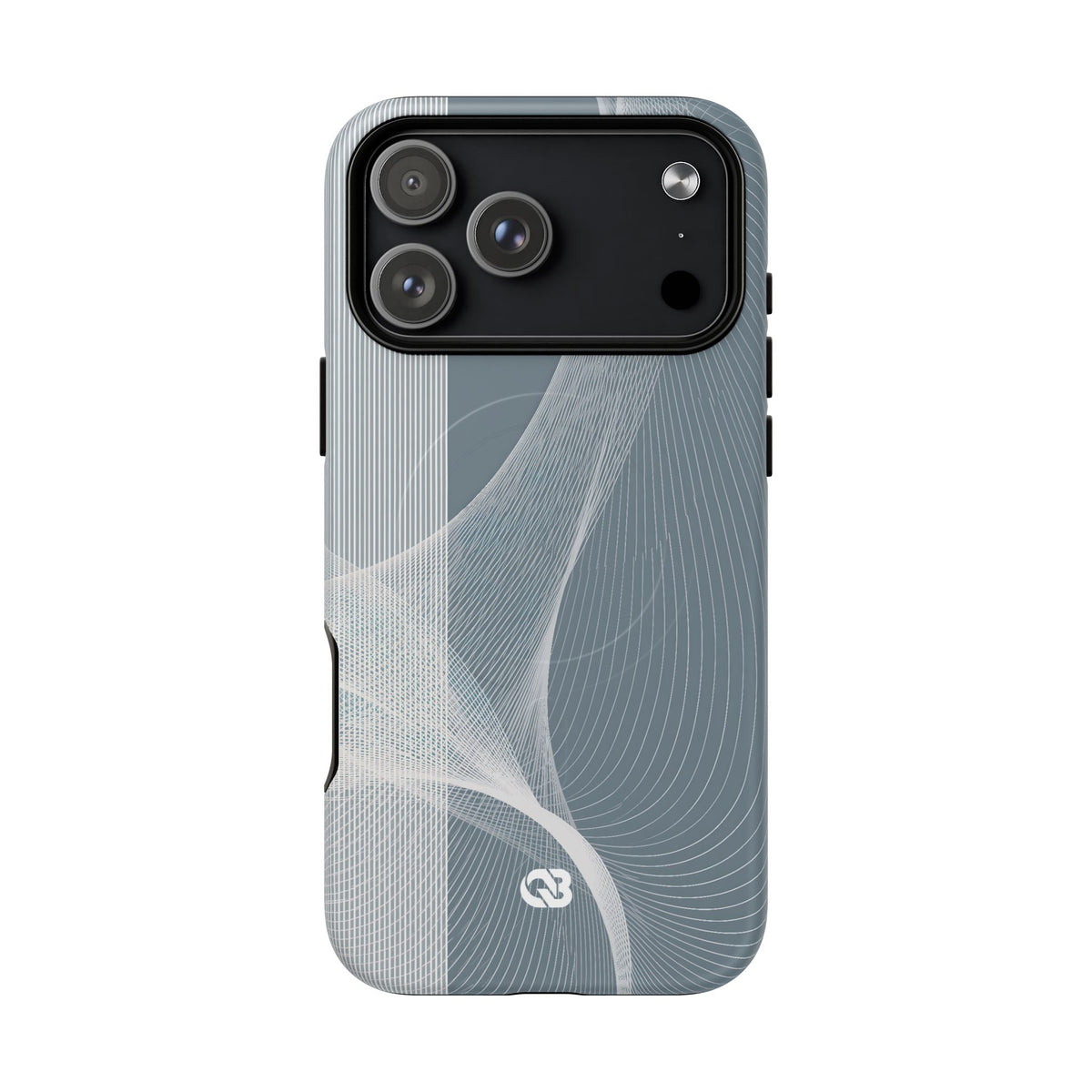 Grey Tough 2.0 Magnetic Phone Case for iPhone - Slate Mesh Horizon