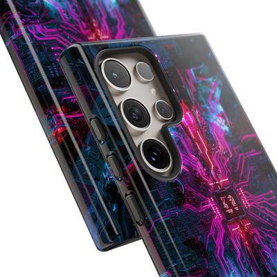 Neural Circuit Core · Tough Phone Case for Samsung · Black