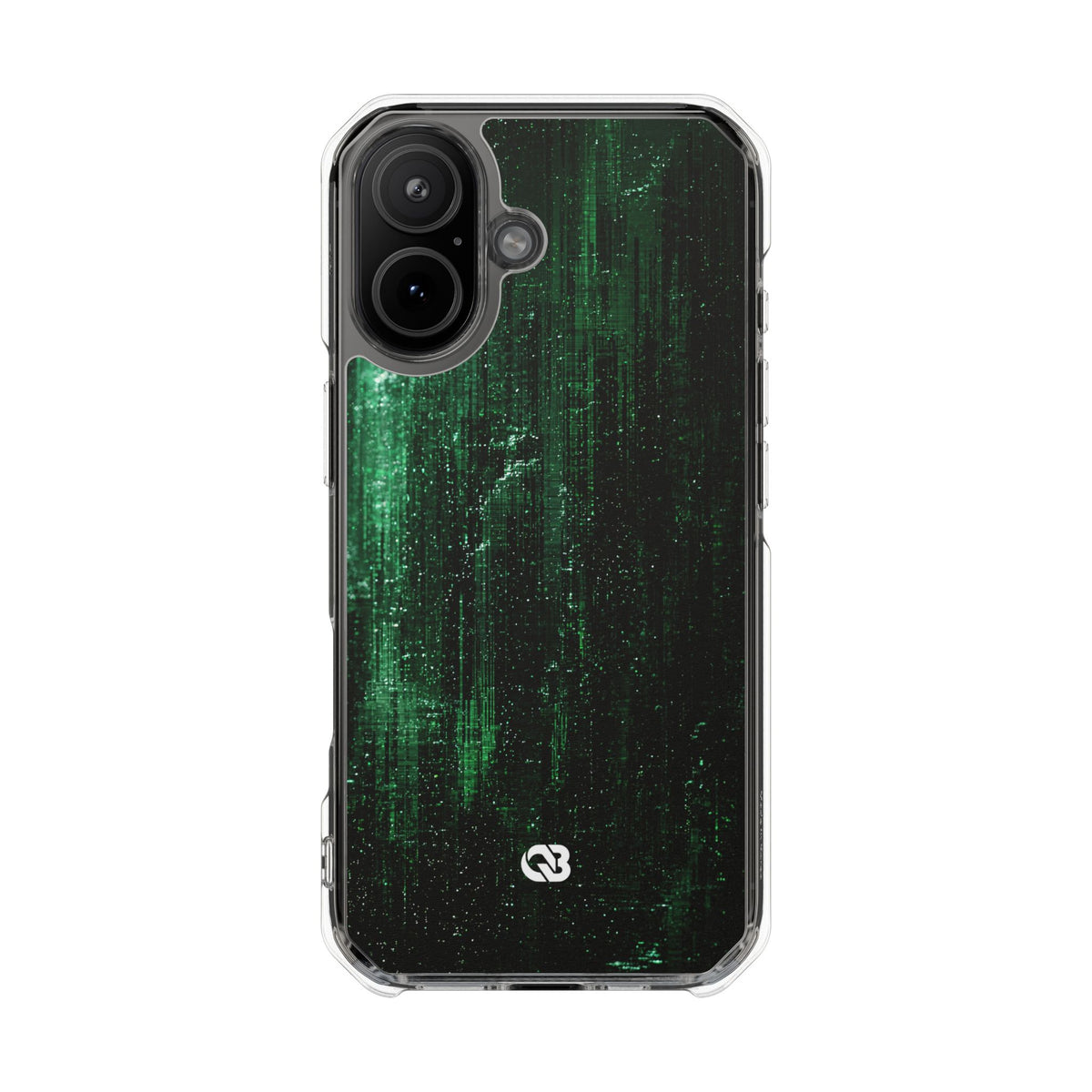 Emerald Void · Clear Impact Magnetic Phone Case for iPhone ·  Green